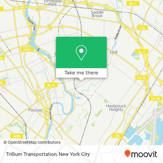 Trillium Transportation map