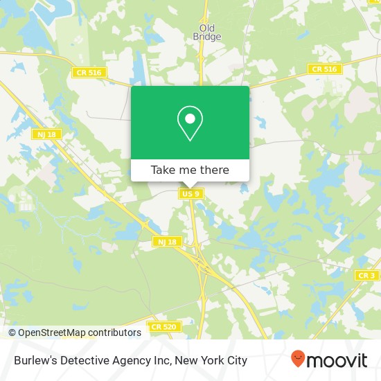 Burlew's Detective Agency Inc map