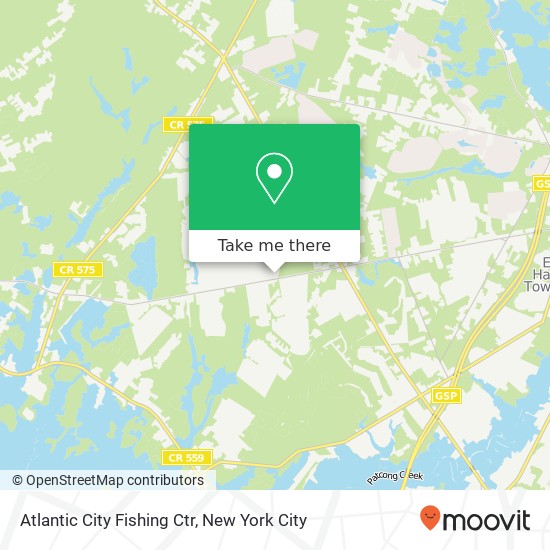 Mapa de Atlantic City Fishing Ctr