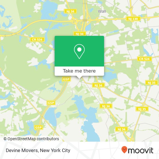 Devine Movers map