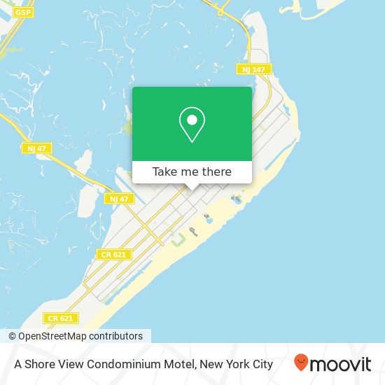 A Shore View Condominium Motel map