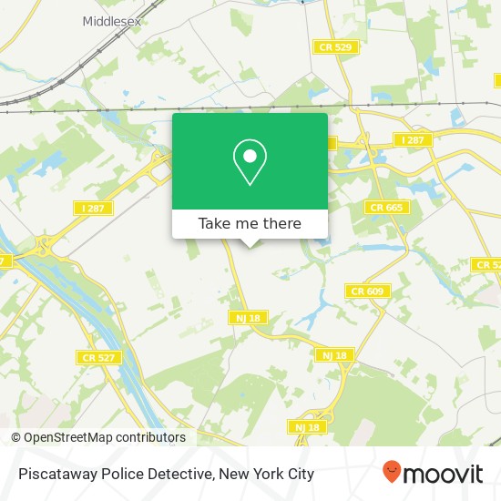 Piscataway Police Detective map