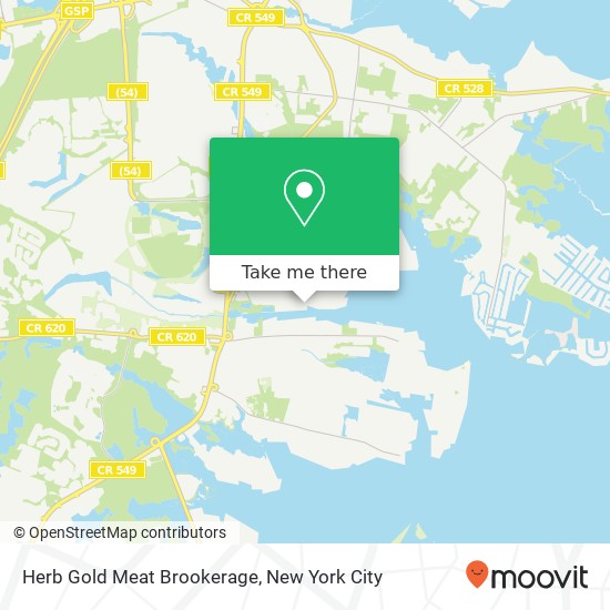Herb Gold Meat Brookerage map