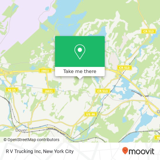 R V Trucking Inc map