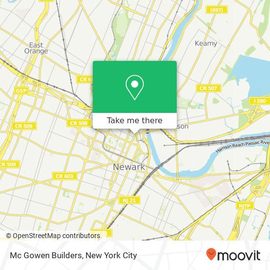 Mc Gowen Builders map