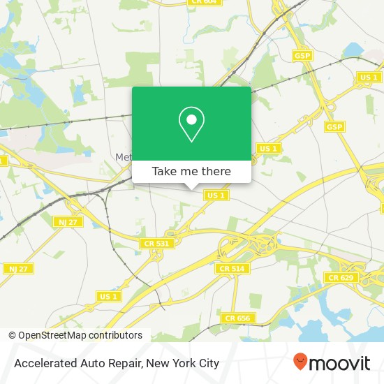 Accelerated Auto Repair map