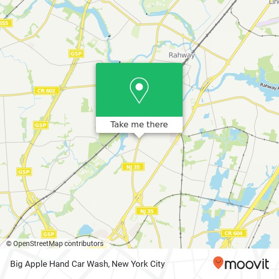 Big Apple Hand Car Wash map