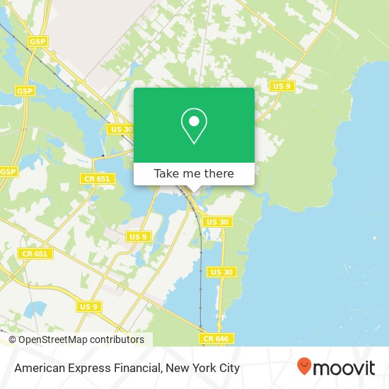 Mapa de American Express Financial