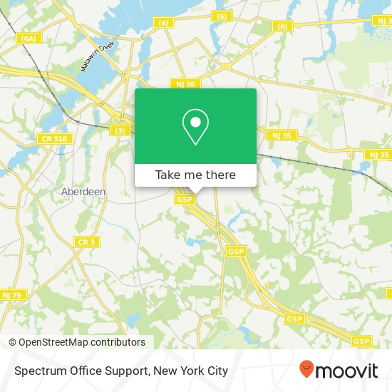 Mapa de Spectrum Office Support