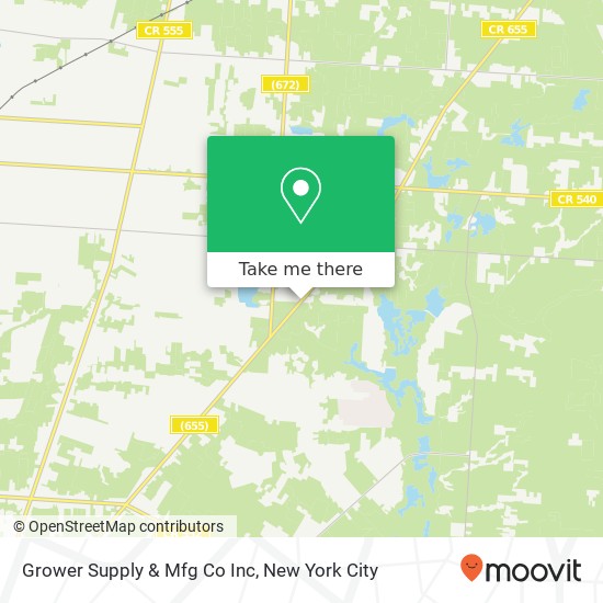 Mapa de Grower Supply & Mfg Co Inc