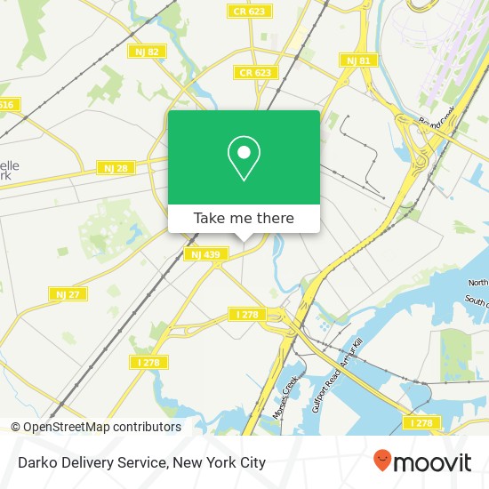 Mapa de Darko Delivery Service