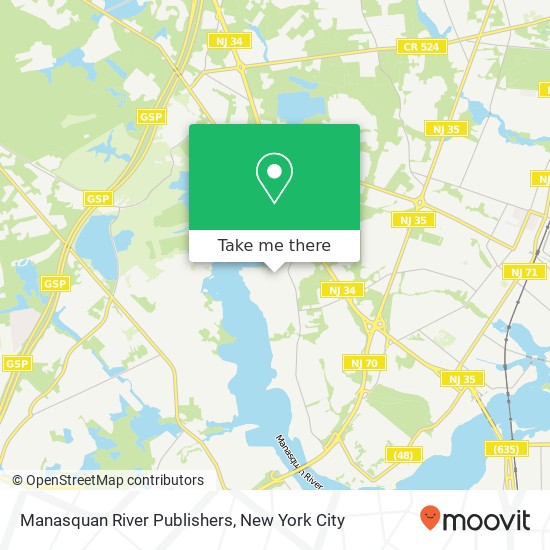Manasquan River Publishers map