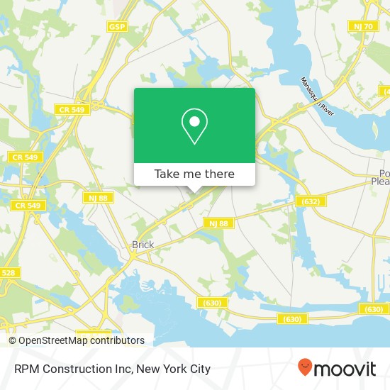 Mapa de RPM Construction Inc