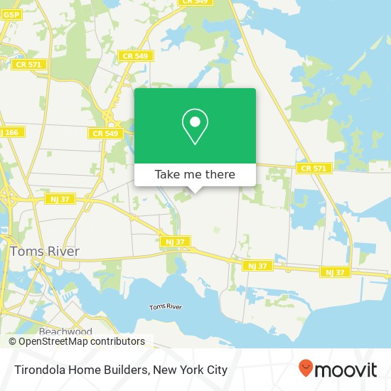 Tirondola Home Builders map