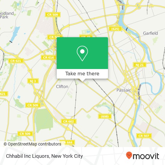 Chhabil Inc Liquors map