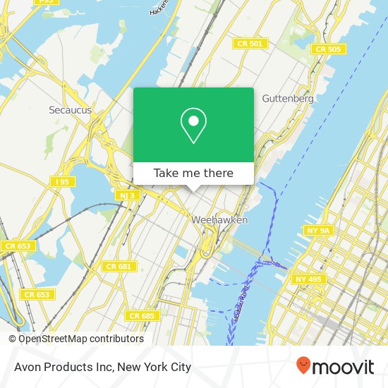 Avon Products Inc map