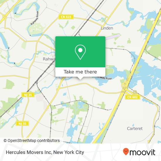 Hercules Movers Inc map