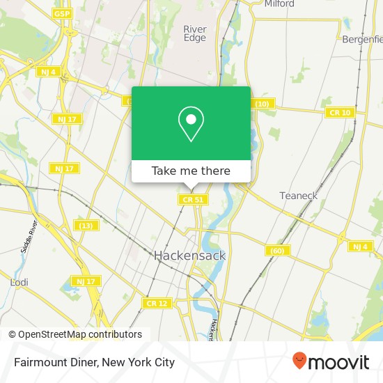 Fairmount Diner map