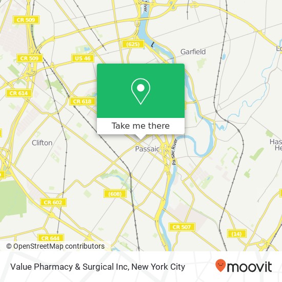 Mapa de Value Pharmacy & Surgical Inc