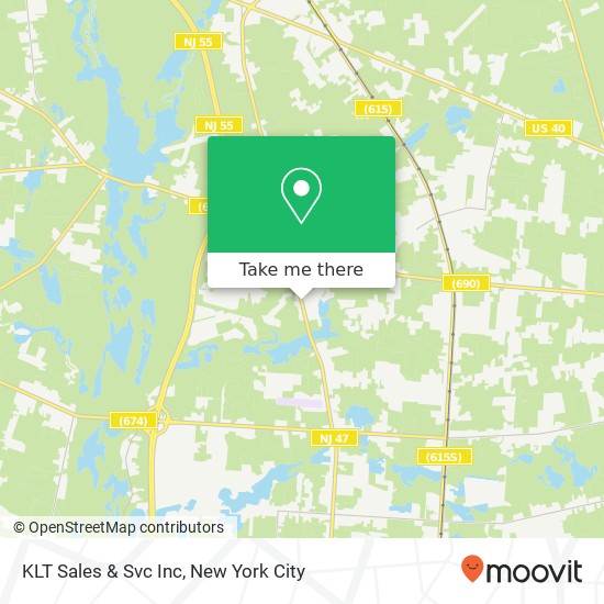 KLT Sales & Svc Inc map