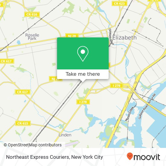 Northeast Express Couriers map