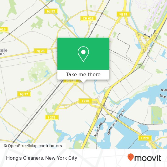 Hong's Cleaners map