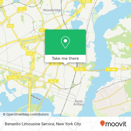Benanito Limousine Service map