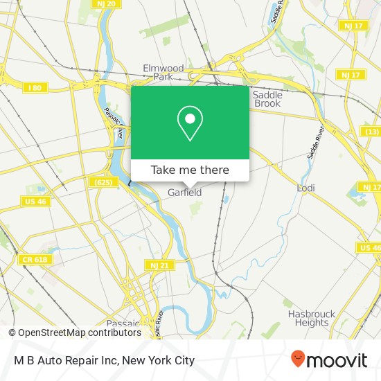 Mapa de M B Auto Repair Inc