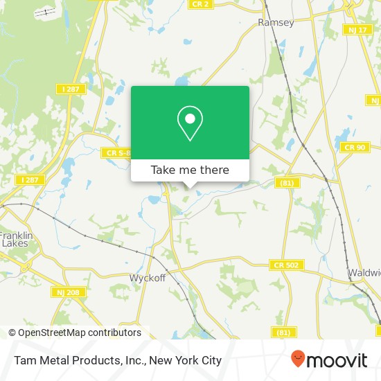 Mapa de Tam Metal Products, Inc.