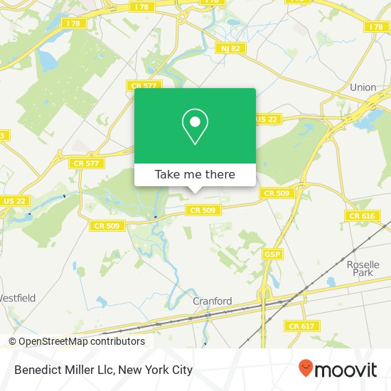 Mapa de Benedict Miller Llc