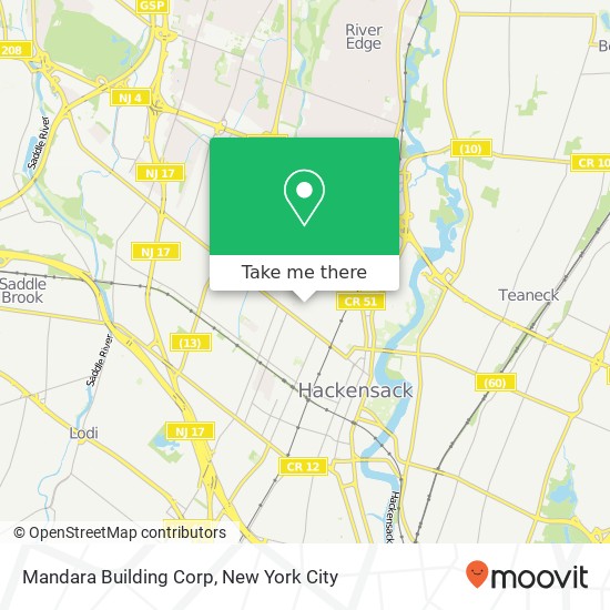 Mapa de Mandara Building Corp