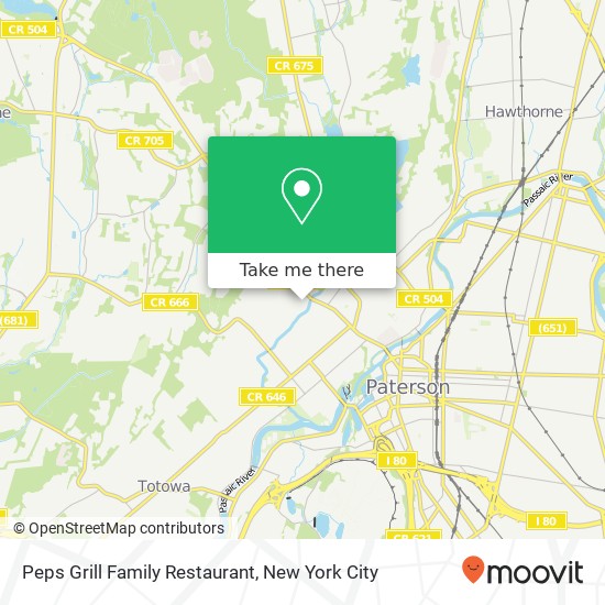 Mapa de Peps Grill Family Restaurant