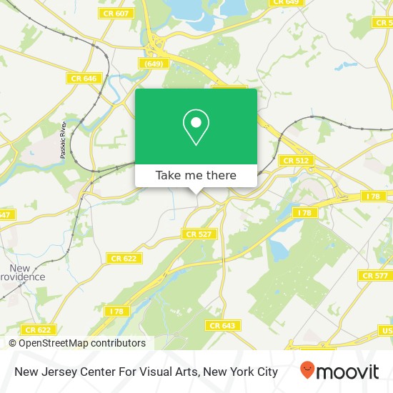 Mapa de New Jersey Center For Visual Arts