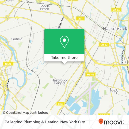 Mapa de Pellegrino Plumbing & Heating