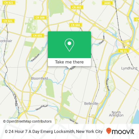 0 24 Hour 7 A Day Emerg Locksmith map