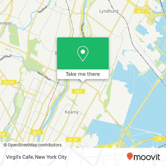 Mapa de Virgil's Cafe