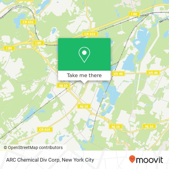 Mapa de ARC Chemical Div Corp