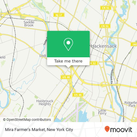Mapa de Mira Farmer's Market