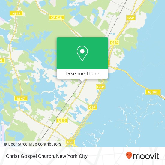 Christ Gospel Church map