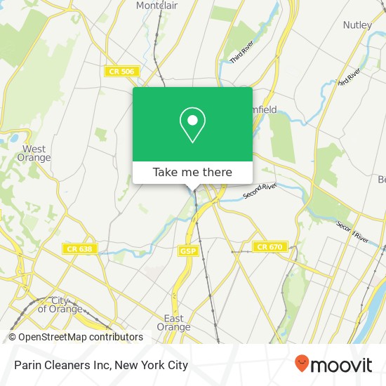 Parin Cleaners Inc map
