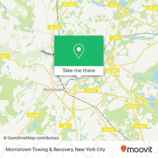 Morristown Towing & Recovery map