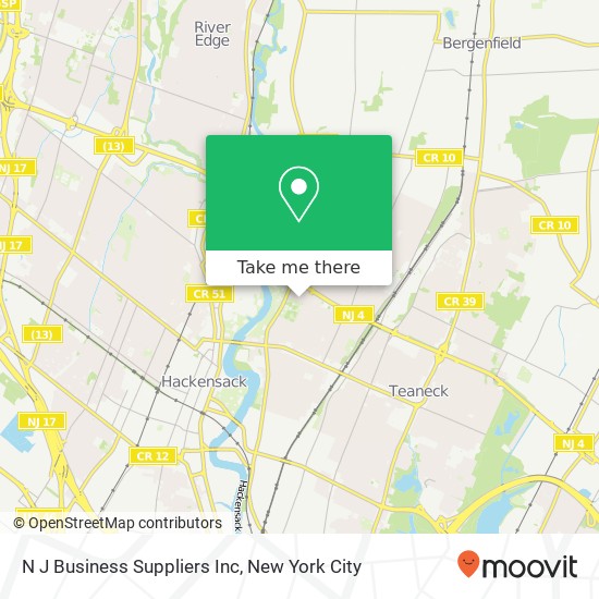 N J Business Suppliers Inc map