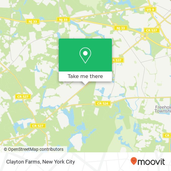 Clayton Farms map
