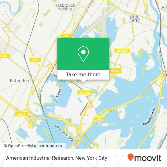 American Industrial Research map