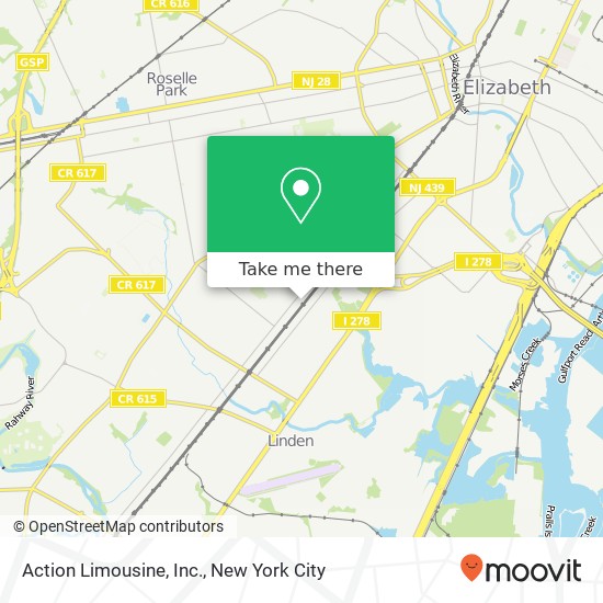 Mapa de Action Limousine, Inc.