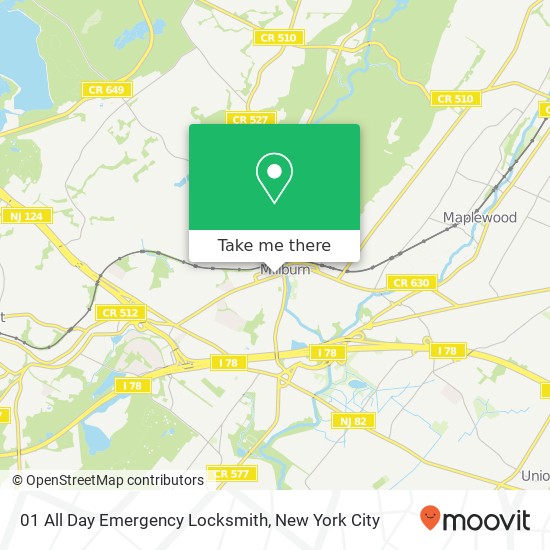 01 All Day Emergency Locksmith map