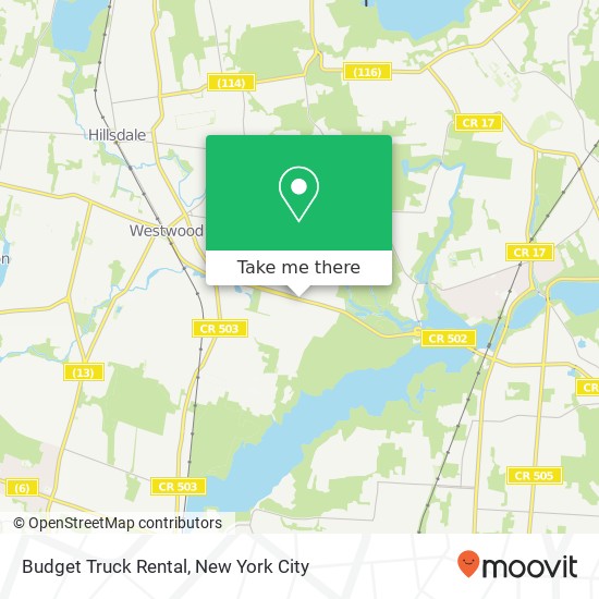 Mapa de Budget Truck Rental