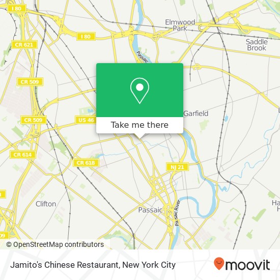 Mapa de Jamito's Chinese Restaurant