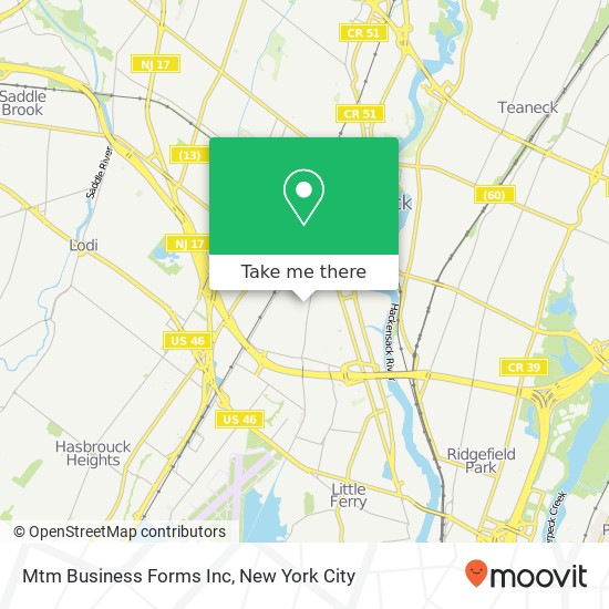Mtm Business Forms Inc map