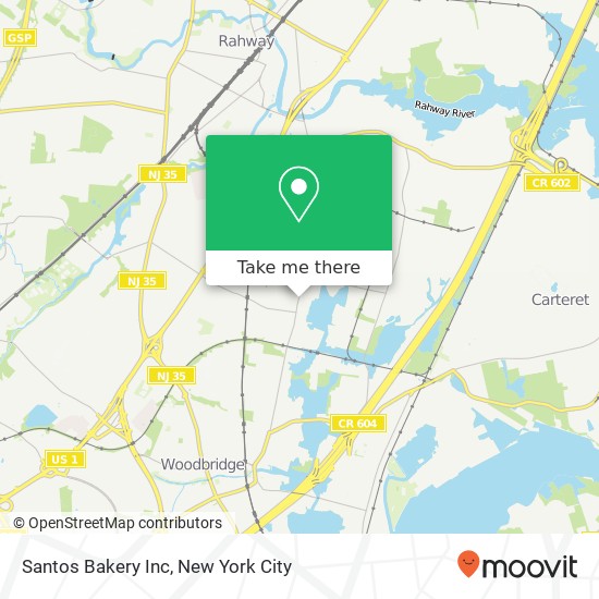 Mapa de Santos Bakery Inc